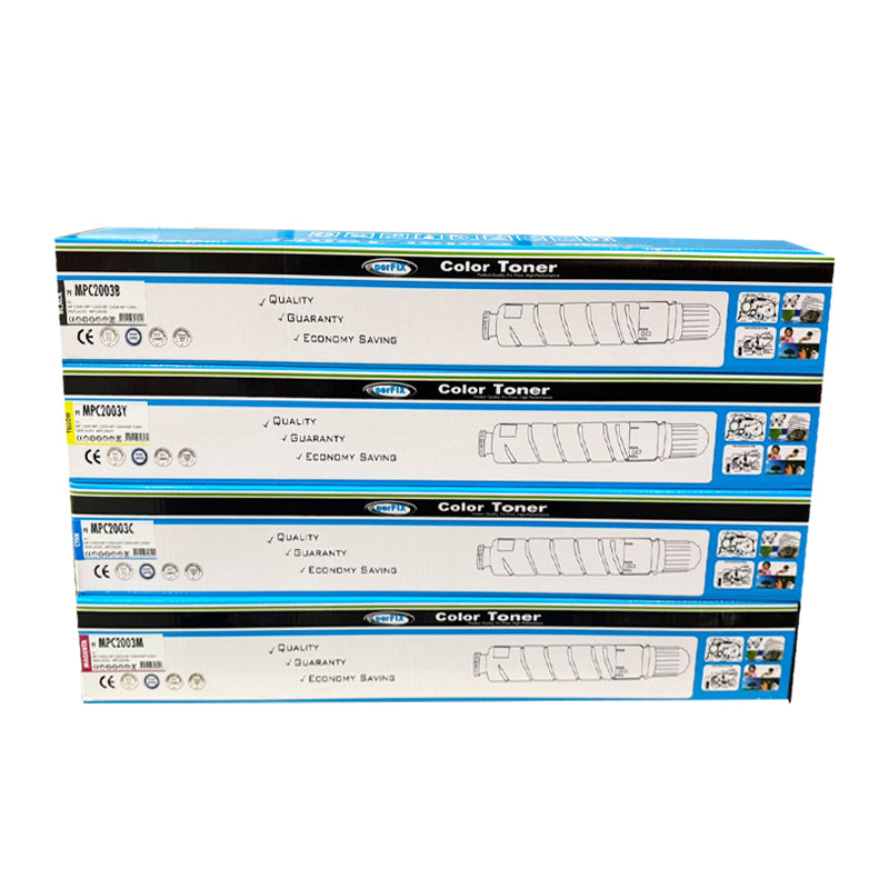 PerFIX Ricoh MPC2003 Compatible Toner Cartridge Set – Black, Cyan, Magenta & Yellow