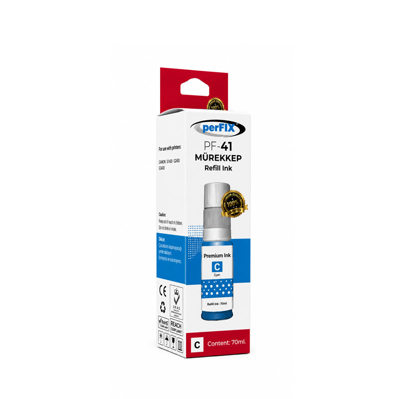 PerFIX Canon GI-41 Compatible Cyan Ink Bottle