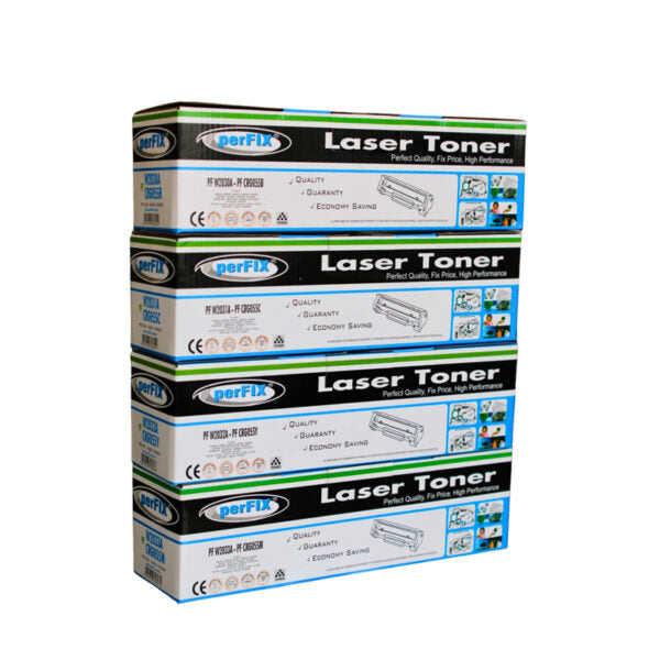 PerFIX HP 415A (W2030A–W2033A) Compatible Toner Cartridge Set with Chip – Black, Cyan, Magenta & Yellow