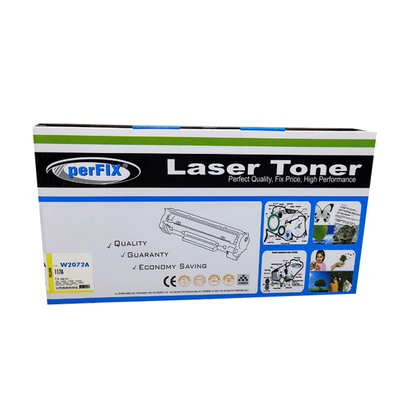 PerFIX HP 117A (W2072A) Compatible Yellow Toner Cartridge