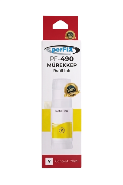 PerFIX Canon GI-490 Compatible Yellow Ink Bottle