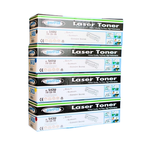 perFIX BlLACK/CYAN / YELLOW / MAGENTA Colour Universal CF211A-CB541A-CE321A TONER - PF540U, PF541U,PF542U,PF543U