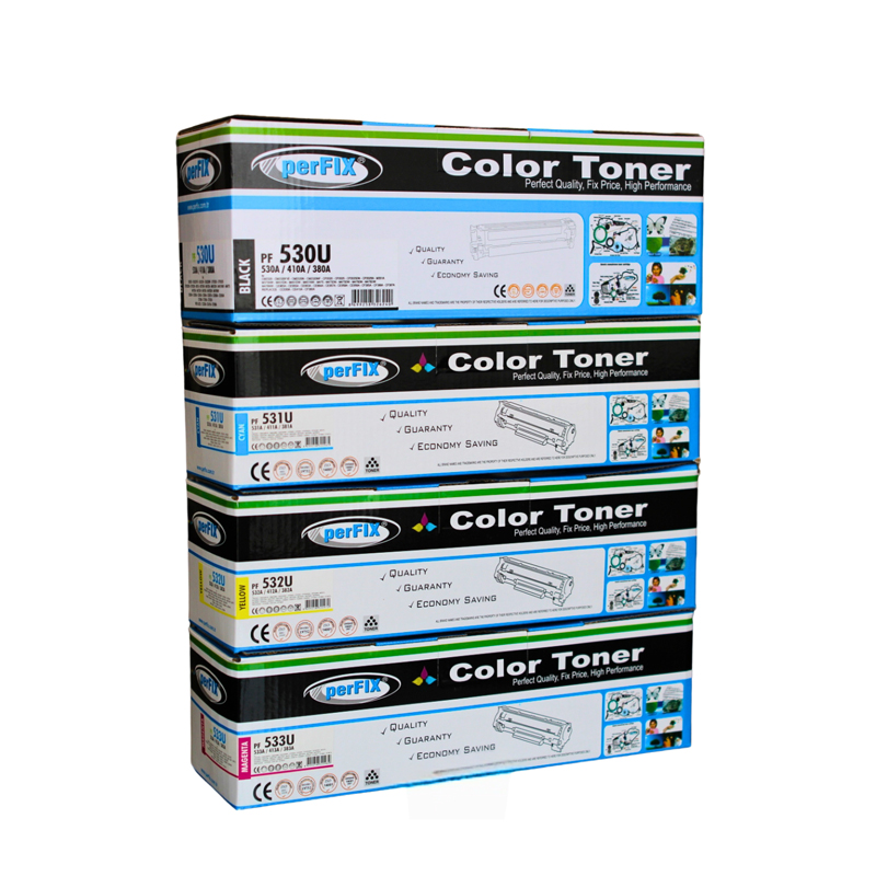 perFIX Toner - PF CF530A Black/PF CF531A Cyan /PF CF532A Yellow /PF CF533A Magenta